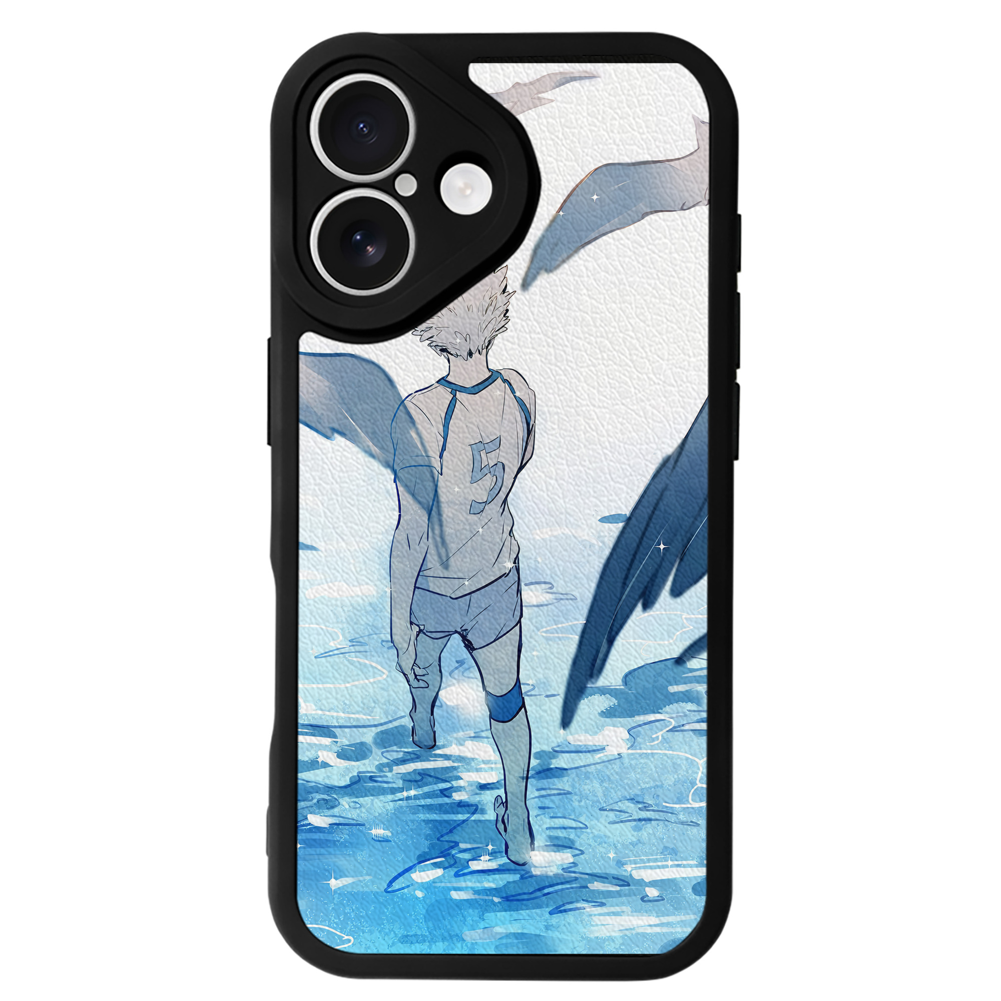 （画像用） ハイキュー!! Haikyu!! 【iPhone 16シリーズ対応】シリコンスマホケース（レザー調） 材質：シリコン